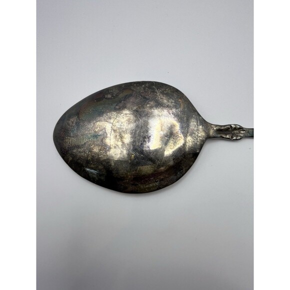 Vintage Silver Plate Andrea by Sadek large Spoon India 2430 - Picture 6 of 7